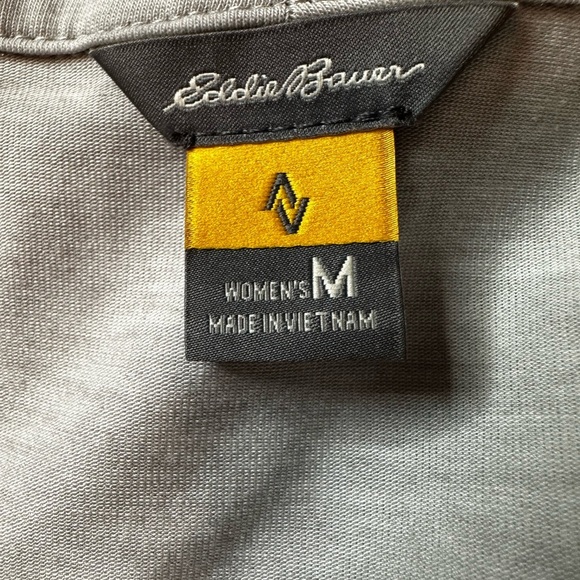 Eddie Bauer Casual Cardigan Sweater Women's Size M Gray Open Front Long Sleeve - Picture 5 of 8